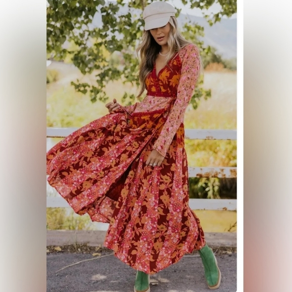 Free People Tilda Wrap Maxi Dress - Picture 4 of 16